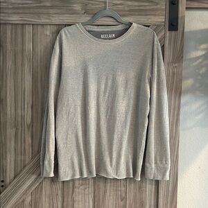 Reclaim Men's Classic Khaki Colored Long Sleeve‎ Tee Size XL